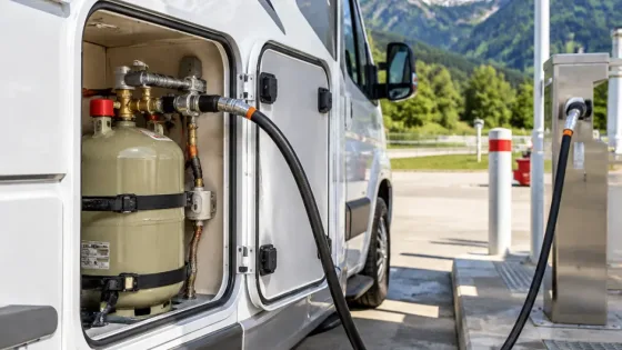 Flüssiggas-Tankflaschen dürfen unter Bedingungen an Autogastankstellen befüllt werden