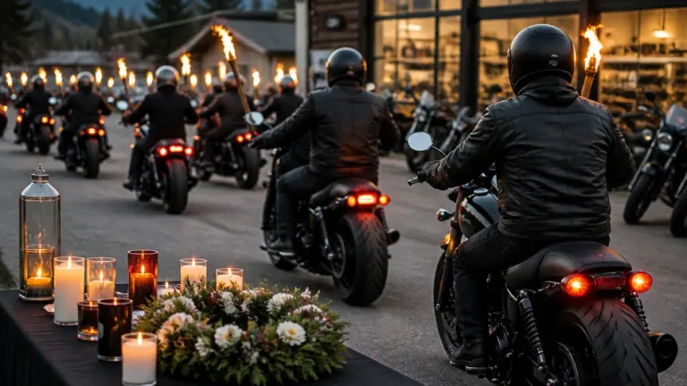 Perleberg: Traditionelle Fackelfahrt der Biker als Saison‑ und Gedenkritual