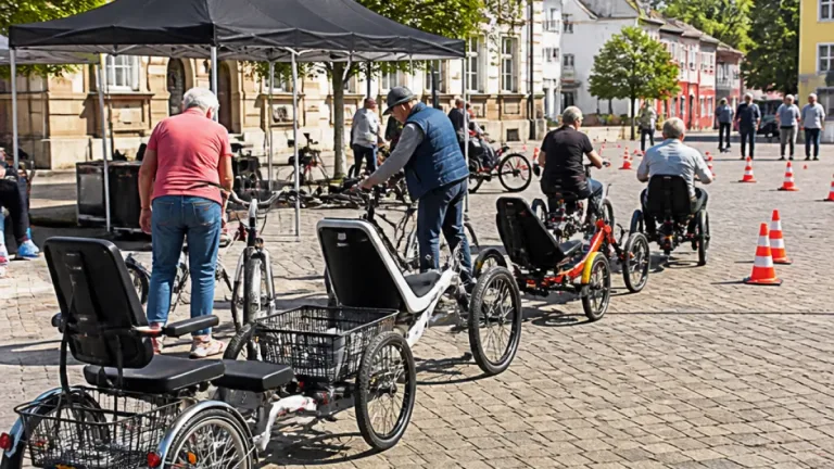 Roadshow „Stabil mobil“ bringt Spezialräder zur Probefahrt und baut Vorbehalte ab