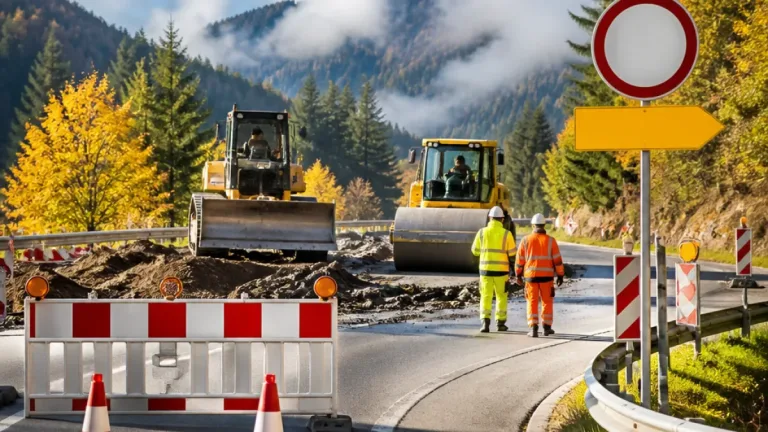 Vollsperrung an der B307 bei Schliersee dauert länger – Bauarbeiten bis Ende November geplant